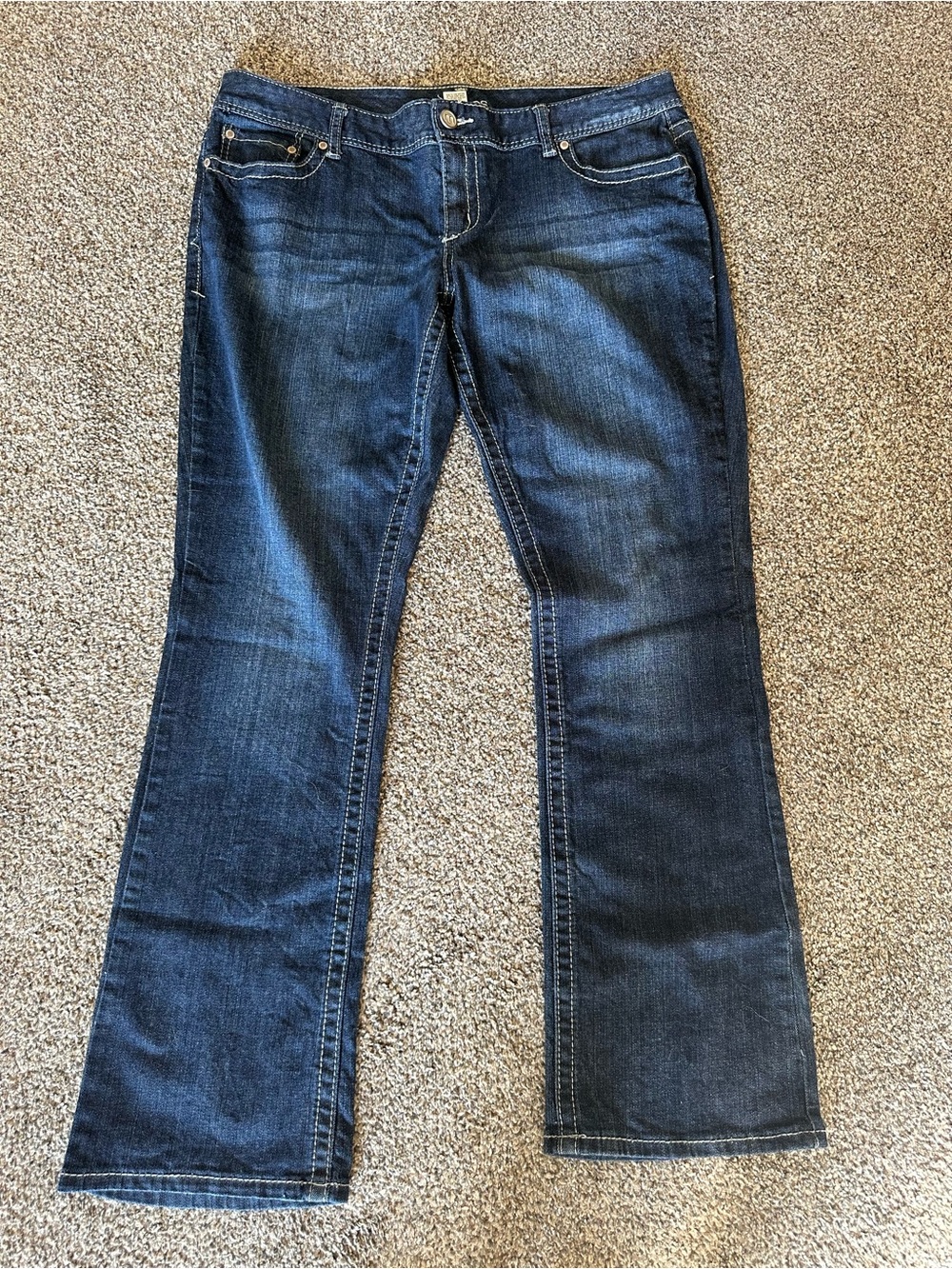 Maurices Dark Blue Boot-Cut Jeans